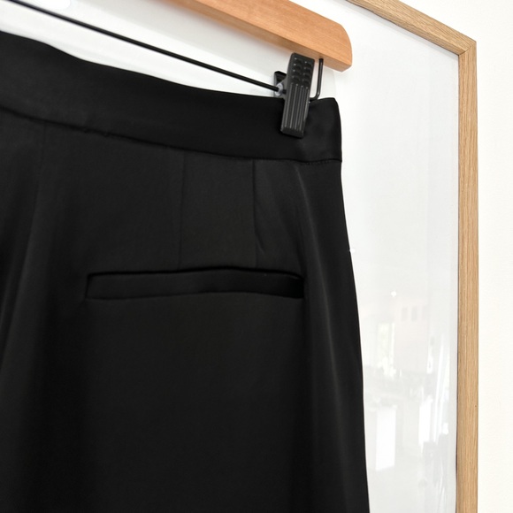 BABATON Pleated Black Satin Pant - Picture 4 of 16